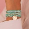 Bracelets Femme L'Atelier d'Amaya | Bracelet Multifils Coton Perles Et M Daille Martel E Plaqu Or