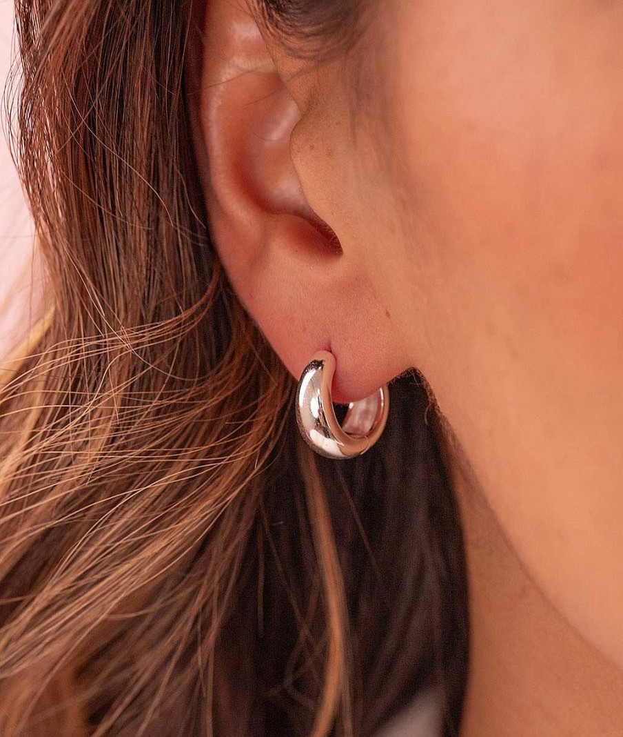 Boucles D'Oreilles Femme L'Atelier d'Amaya | Boucles D'Oreilles Cr Oles Bomb Es Argent 925