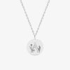 Colliers Femme L'Atelier d'Amaya | Collier Lettre Fleur Grav Argent 925