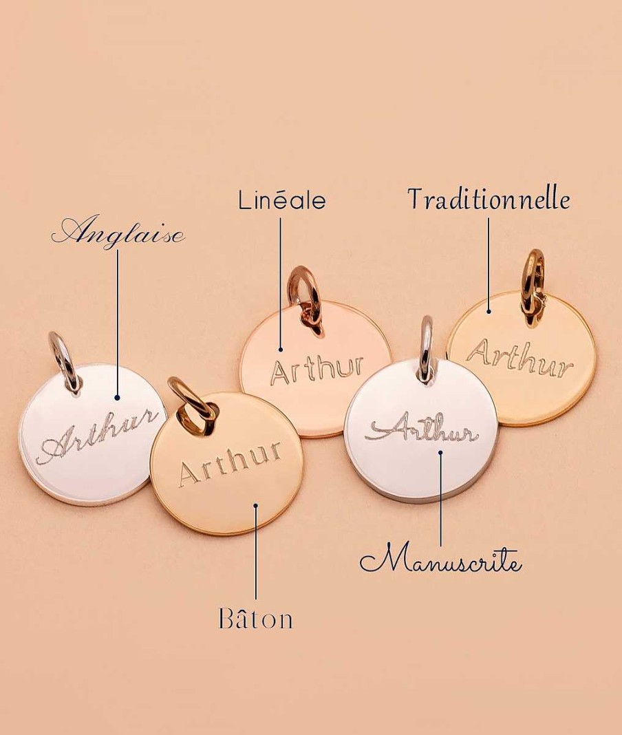 Bijoux Enfant L'Atelier d'Amaya | Collier Cha Ne M Daille Plate Pour Enfant Plaqu Or