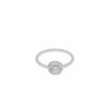 Bagues Femme L'Atelier d'Amaya | Bague Fine Perl E Et Pastille Fleur Argent 925