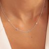 Colliers Femme L'Atelier d'Amaya | Collier Cha Ne Zircons Arc-En-Ciel Argent 925