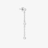 Boucles D'Oreilles Femme L'Atelier d'Amaya | Boucle D'Oreille Puce Pendante 3 Zircons [ L'Unit ] Argent 925