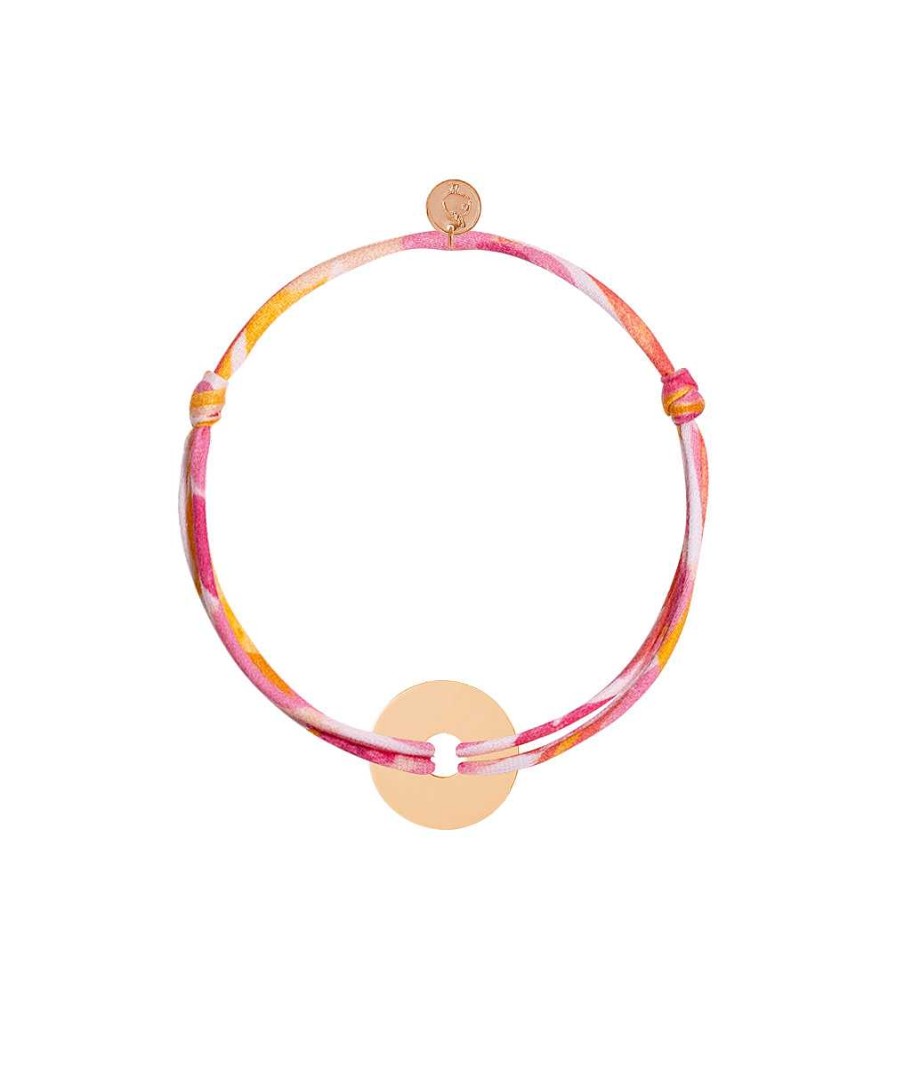 Bracelets Femme L'Atelier d'Amaya | Bracelet Liberty Et Petite Cible Plaqu Or Rose