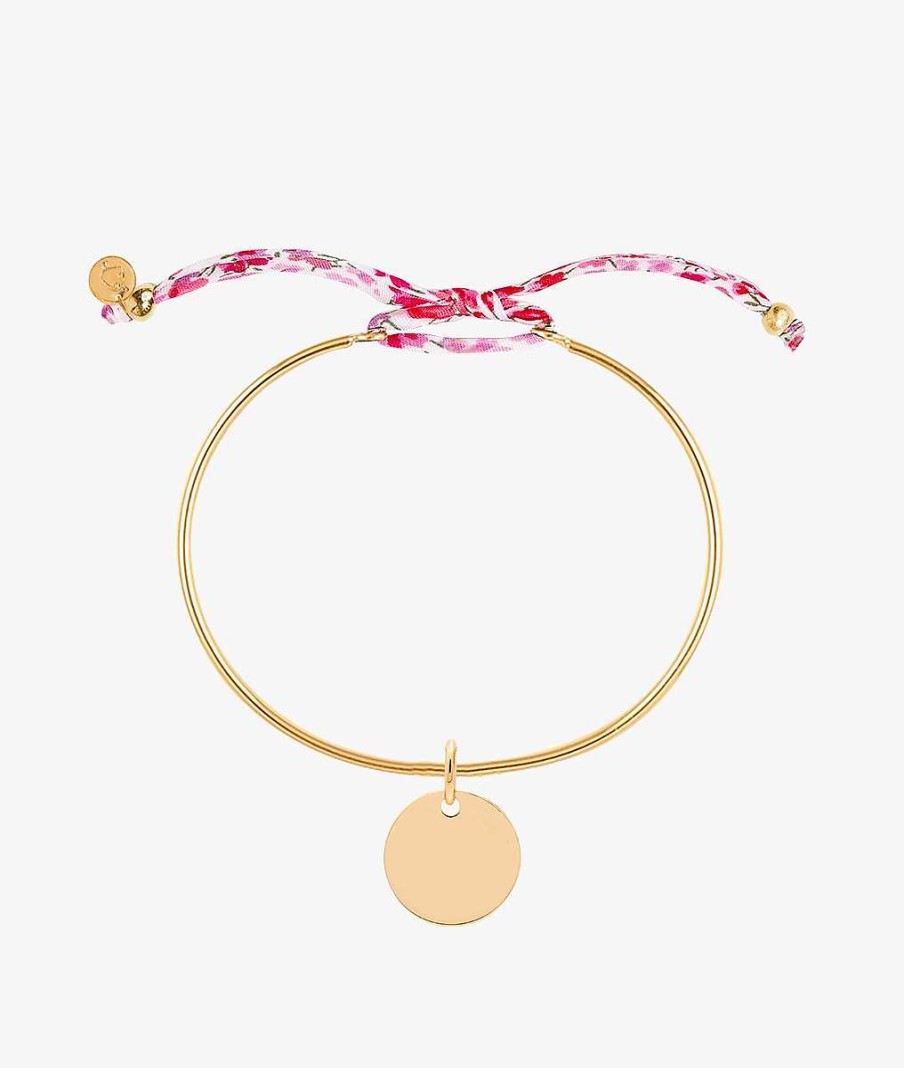 Bracelets Femme L'Atelier d'Amaya | Bracelet Jonc Cordon Liberty Et M Daille Plaqu Or