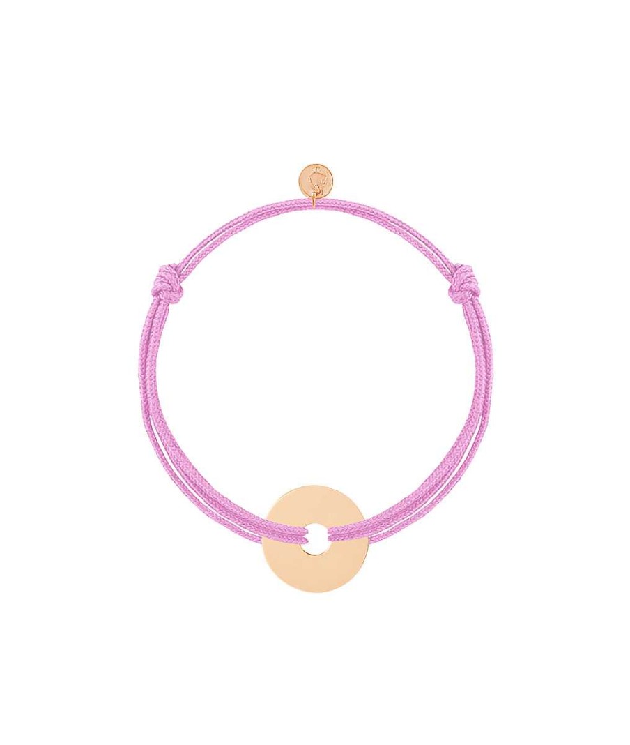 Bracelets Femme L'Atelier d'Amaya | Bracelet Cordon Petite Cible Plaqu Or Rose