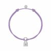 Bijoux Enfant L'Atelier d'Amaya | Bracelet Cordon Et M Daille Cadenas Pour Enfant Argent 925