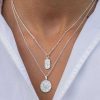 Colliers Femme L'Atelier d'Amaya | Collier Cha Ne M Daille Soleil Et Zircon Argent 925