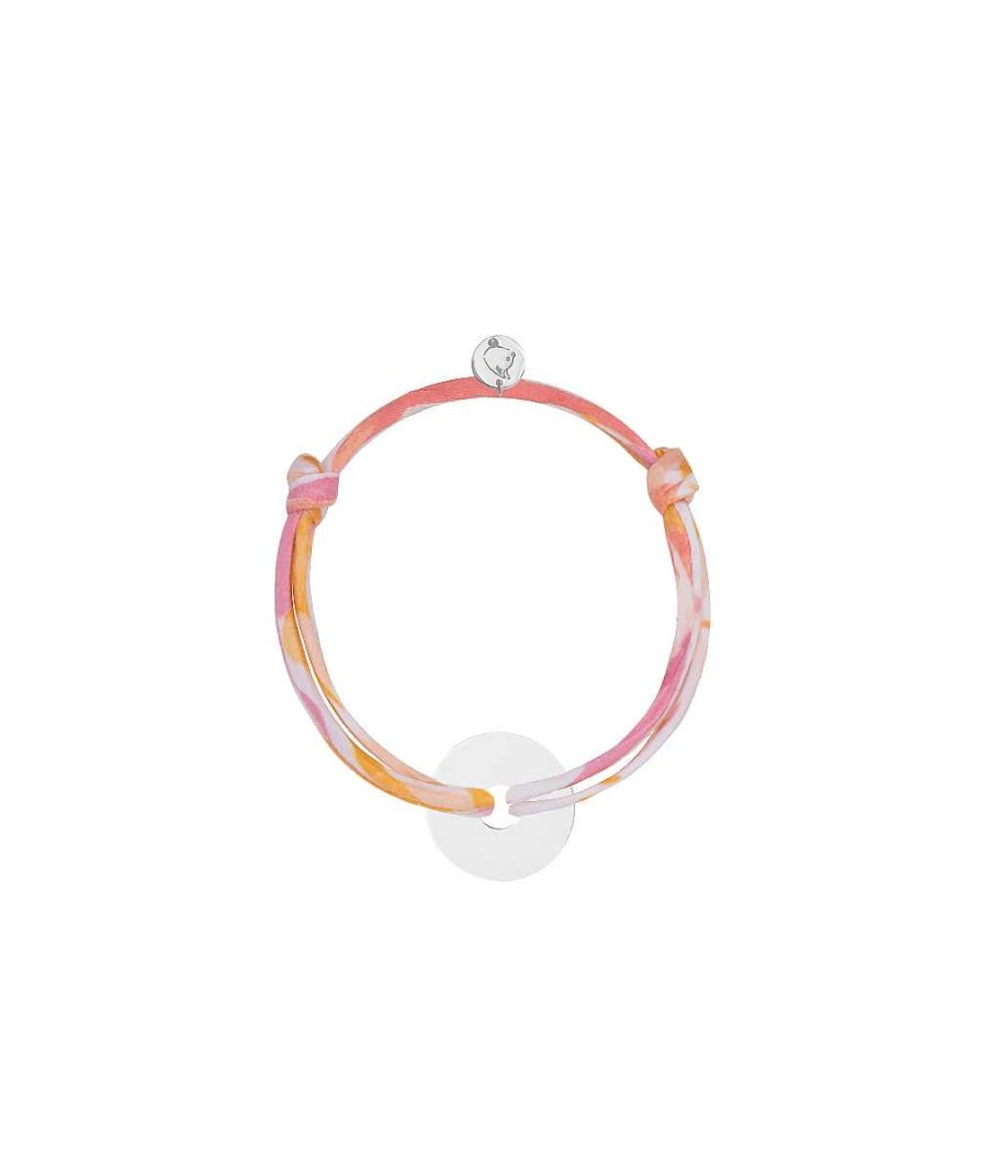 Bijoux Enfant L'Atelier d'Amaya | Bracelet Liberty Et Petite Cible Pour Enfant Argent 925