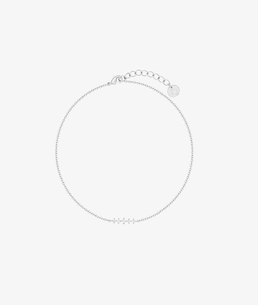 Bracelets Femme L'Atelier d'Amaya | Bracelet Cha Ne Barrette De Zircons Argent 925