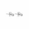 Boucles D'Oreilles Femme L'Atelier d'Amaya | Boucles D'Oreilles Puces Et Zircon Argent 925