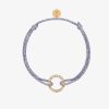 Bracelets Femme L'Atelier d'Amaya | Bracelet Cordon Scintillant Et Mousqueton Rond Plaqu Or