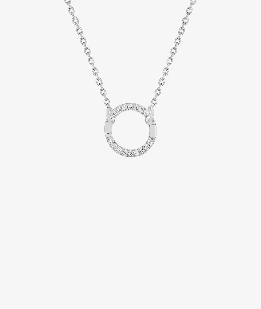 Colliers Femme L'Atelier d'Amaya | Collier Cha Ne Classique Et Mousqueton Rond Argent 925