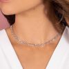 Colliers Femme L'Atelier d'Amaya | Collier Cha Ne Maille Marine Argent 925