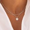 Colliers Femme L'Atelier d'Amaya | Collier Double Rang Perl Et Petite M Daille Maya Argent 925