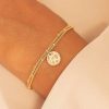 Bracelets Femme L'Atelier d'Amaya | Bracelet Double Rang Perl Et M Daille Constellation Plaqu Or