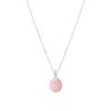 Colliers Femme L'Atelier d'Amaya | Collier Cha Ne Et Quartz Rose Suspendu Argent 925