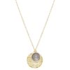 Colliers Femme L'Atelier d'Amaya | Collier Cha Ne M Daille Maya Et Labradorite Plaqu Or