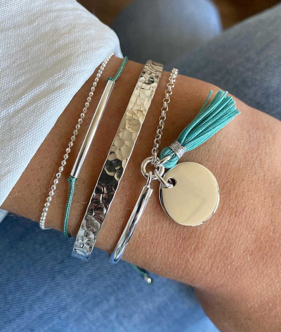 Bracelets Femme L'Atelier d'Amaya | Trio Vert De Mer Turquoise Argent 925