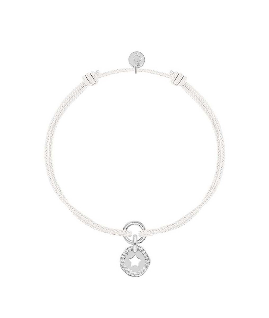 Bijoux Enfant L'Atelier d'Amaya | Bracelet Cordon Et M Daille Toile Tress E Pour Enfant Argent 925