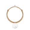 Bracelets Femme L'Atelier d'Amaya | Bracelet Cordon M Daille Petit Coeur Ajour Argent 925