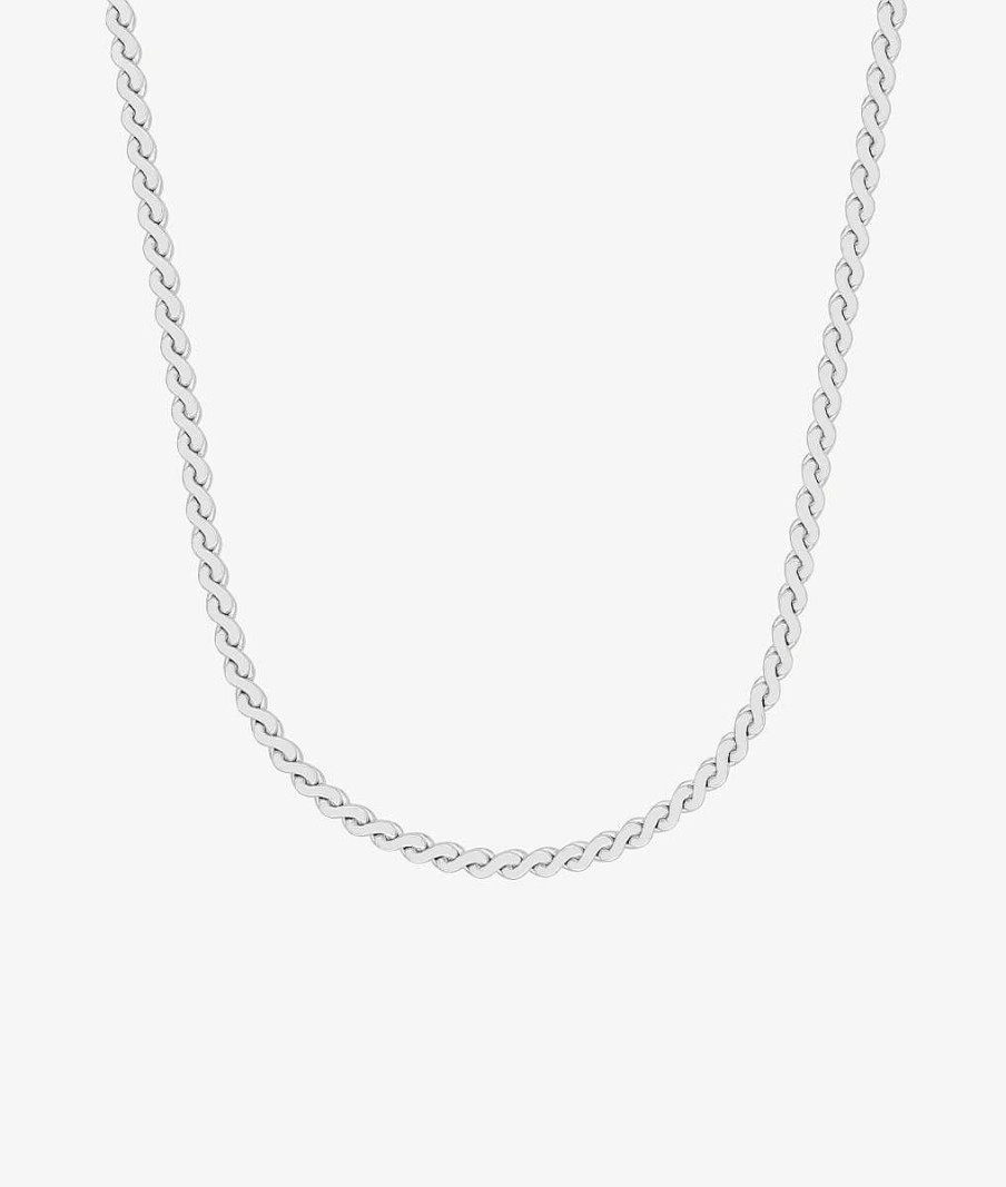 Colliers Femme L'Atelier d'Amaya | Collier Cha Ne Maille Gyptienne Fine Argent 925