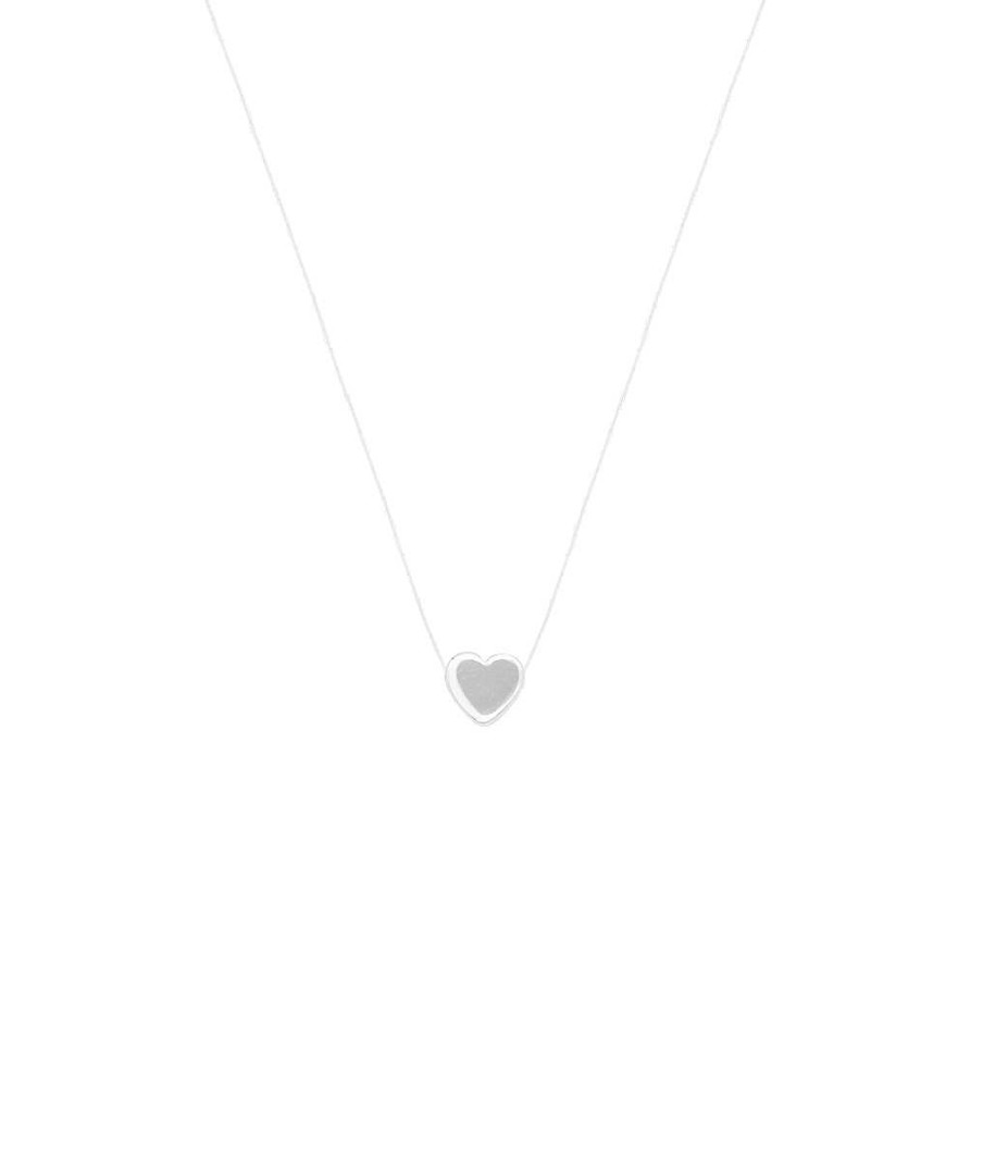 Colliers Femme L'Atelier d'Amaya | Collier Fil Et Mini Coeur Argent 925