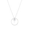 Colliers Femme L'Atelier d'Amaya | Collier Cha Ne Anneau Et Petit Prisme Pierre De Lune Argent 925