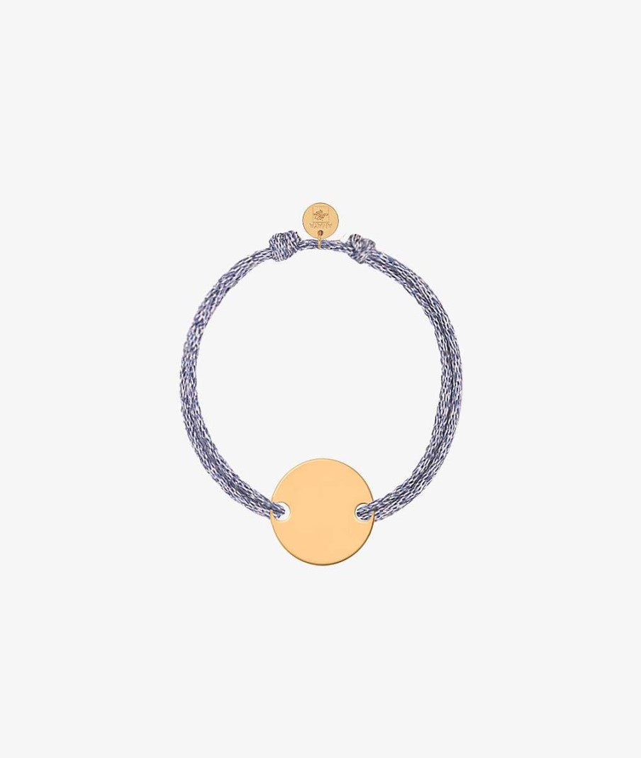 Bijoux Enfant L'Atelier d'Amaya | Bracelet Cordon Scintillant Pastille Pour Enfant Plaqu Or