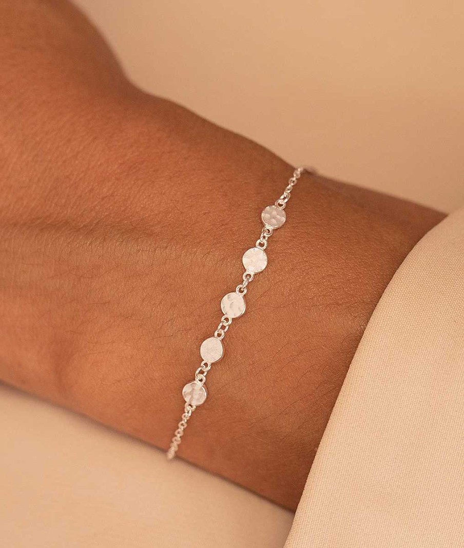 Bracelets Femme L'Atelier d'Amaya | Bracelet Cha Ne Petites Pastilles Martel Es Argent 925