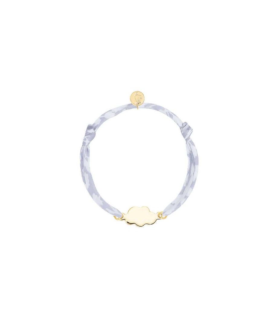 Bijoux Enfant L'Atelier d'Amaya | Bracelet Liberty Petit Nuage Pour Enfant Plaqu Or