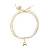 Bracelets Femme L'Atelier d'Amaya | Galon De Soie Et Pendentif Initiale Plaqu Or