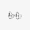 Boucles D'Oreilles Femme L'Atelier d'Amaya | Boucles D'Oreilles Cr Oles Zircon Coeur Argent 925