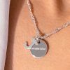 Colliers Femme L'Atelier d'Amaya | Collier Cha Ne Torsad E Paisse M Daille Et Pendentif Initiale Argent 925