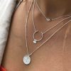 Colliers Femme L'Atelier d'Amaya | Collier Cha Ne Anneau Ouvert Argent 925