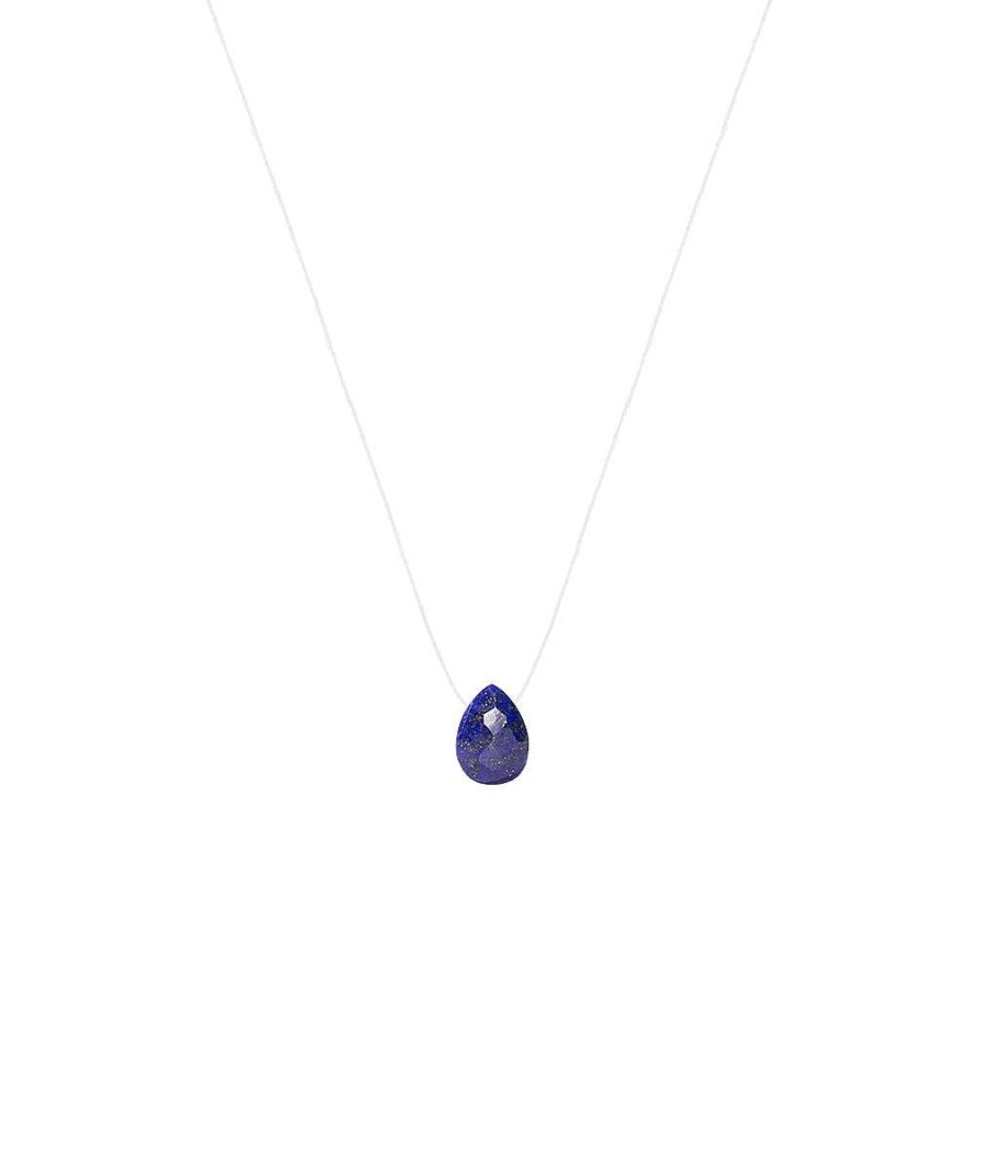 Colliers Femme L'Atelier d'Amaya | Collier Goutte Lapis-Lazuli Argent 925