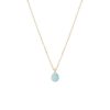 Colliers Femme L'Atelier d'Amaya | Collier Cha Ne Et Amazonite Suspendue Plaqu Or