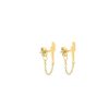 Boucles D'Oreilles Femme L'Atelier d'Amaya | Boucles D'Oreilles Puces Clair Et Cha Ne Plaqu Or