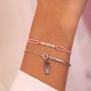 Bracelets Femme L'Atelier d'Amaya | Duo Gouttes Zircons Et Pompon Argent 925