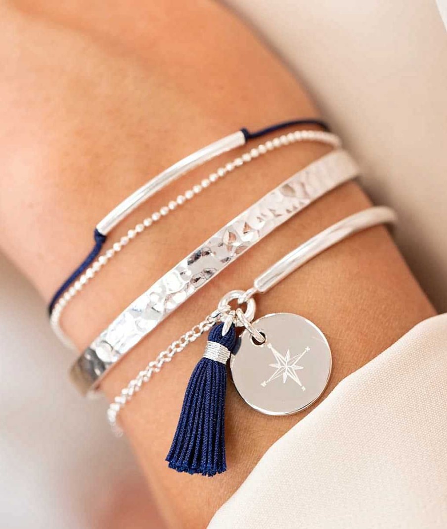 Bracelets Femme L'Atelier d'Amaya | Trio Bleu De Mer Argent 925