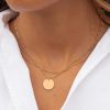 Colliers Femme L'Atelier d'Amaya | Collier Double Rang Perl Et M Daille Plaqu Or