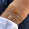 Bracelets Femme L'Atelier d'Amaya | Trio Stella Pierre De Lune Plaqu Or