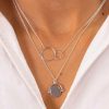 Colliers Femme L'Atelier d'Amaya | Collier Mini C Leste Argent 925