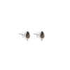 Boucles D'Oreilles Femme L'Atelier d'Amaya | Boucles D'Oreilles Puces Goutte Labradorite Argent 925