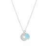 Colliers Femme L'Atelier d'Amaya | Collier Cha Ne M Daille Coeur Tress Et Amazonite Ovale Argent 925