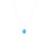 Colliers Femme L'Atelier d'Amaya | Collier Goutte Turquoise Du Nevada Argent 925