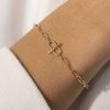 Bracelets Femme L'Atelier d'Amaya | Bracelet Cha Ne Grands Maillons Et Fermoir Plaqu Or