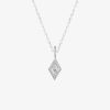 Colliers Femme L'Atelier d'Amaya | Collier Cha Ne M Daille Pendante Losange Zircon Argent 925