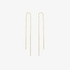 Boucles D'Oreilles Femme L'Atelier d'Amaya | Boucles D'Oreilles Double Tiges Asym Triques Sur Cha Ne Plaqu Or