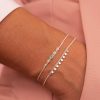 Bracelets Femme L'Atelier d'Amaya | Duo Ori Et D Grad De Zircons Argent 925